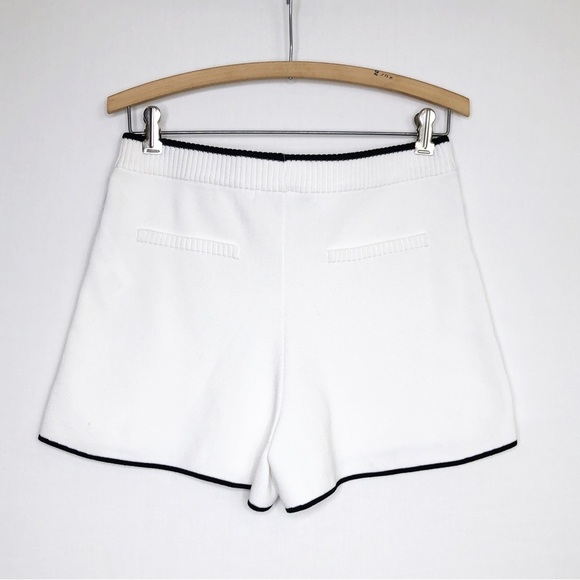 English factory ivory black trim knit shorts - Picture 3 of 10